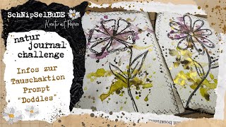 naturjournalchallenge  INFOS ZUR TAUSCHAKTION  PROMPT quotDODDLESquot MIT AQUARELL junkjournal [upl. by Christen557]