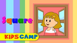 Squares  Teach amp Learn Shapes for Kids [upl. by Yerxa450]