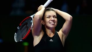 Simona Halep vs Serena Williams  2014 WTA Finals Highlights [upl. by Nyladgam]