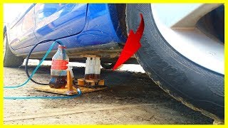 How to Make a Powerful Hydraulic Jack using Syringe [upl. by Thursby851]