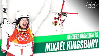 🇨🇦 Mikaël Kingsbury  Mens Moguls olympic champion ⛷  PyeongChang 2018 [upl. by Richara]