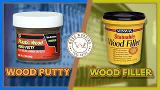 Wood Putty vs Wood Filler Which is Best for Your Woodworking [upl. by Olbap]