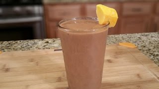 Chocolate Mango Smoothie with Chia Seeds  Summer Drinks [upl. by Rexana]