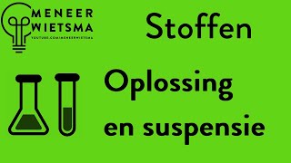 Natuurkunde uitleg Stoffen 3a Oplossing en suspensie [upl. by Pippy]