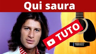 Qui saura  Mike Brant Tuto guitare facile Terafab [upl. by Adnofal]