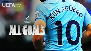 SERGIO AGÜERO ALL UCL GOALS [upl. by Coffeng]