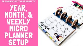 How to Setup a DIY Micro Planner  Happy Planner  2021 Planner Setup  Mini Little Diary [upl. by Sedgewake868]