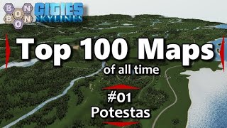 CitiesSkylines  Top 100 Maps of All Time  01  Potestas [upl. by Neelasor]