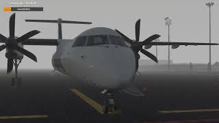 XPlane Namangan  Bukhara FlyJSim Dash 8Q400 [upl. by Charbonneau]