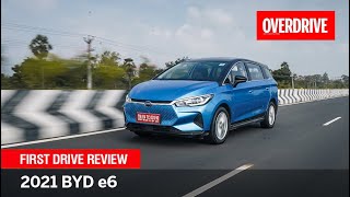 2021 BYD e6 review  efficient electric MPV you cant buy  First Drive  OVERDRIVE [upl. by Soracco596]