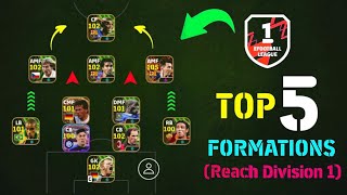 Top 5 Best Formation To Reach Division 1 eFootball 2024 Mobile  4123 Still Available🤔 [upl. by Lingwood]