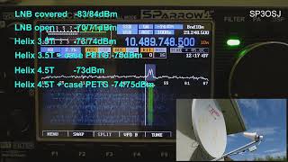 Effect of Helix antenna on QO100 reception [upl. by Gratianna]