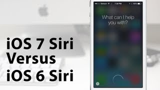 HandsOn iOS 7 Siri Versus iOS 6 Siri  New Siri Voice [upl. by Otilia]