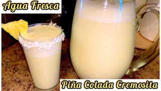 PIÑA COLADA CREMOSA🍍✅ BMStyleVlogs recetasfacilesyrapidas aguasfrescas [upl. by Alysia]