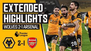 Two red cards a penalty and a Moutinho screamer  Wolves 21 Arsenal  Extended Highlights [upl. by Harahs]