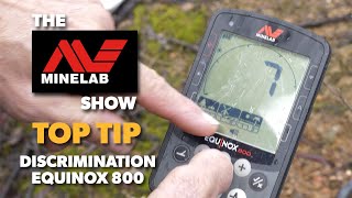 How to use discrimination on the Minelab EQUINOX 800 Metal Detector [upl. by Farlie]