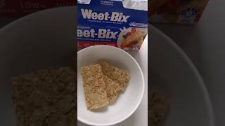 Weetbix for Breakfast cereal healthyfood shorts shortvideo viral trending weetabix [upl. by Kare]