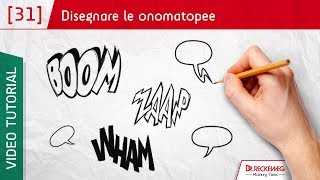 Le onomatopee  Come disegnare un fumetto [upl. by Htebizile787]