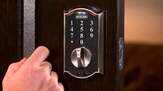 How To Program Your Schlage Touch™ Keyless Touchscreen Deadbolt [upl. by Odell]