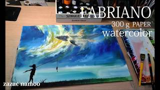 how to watercolorspeed paintingwatercolor technique수채화기법수채화따라하기 [upl. by Ddahc718]