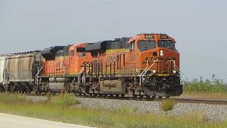 BNSF Barstow Sub two east bounds Barstow IL September 18 2024 [upl. by Ardnoed]