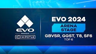 Evo 2024 Presented By Chipotle Day 3 Top 6 GBVSR GGST T8 SF6 [upl. by Jacobine]