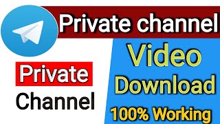 Telegram Private Channel Video Download  How to download telegram private group video [upl. by Rolo]