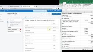 Ch 10 tax return preparation in Proconnect [upl. by Chyou872]