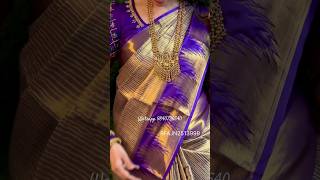 Just Rs1399 🥳 Bridal Kanchipuram semi silk full zari saree shorts kanchipuramsilksaree [upl. by Rella622]