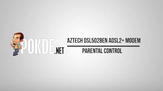 How to Aztech DSL5028EN ADSL2 Modem Parental Control Setup [upl. by Ahtinak]