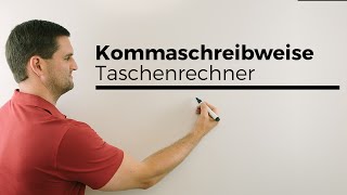 Kommaschreibweise und wissenschaftliche Notation beim Taschenrechner Casio fx [upl. by Aroel17]