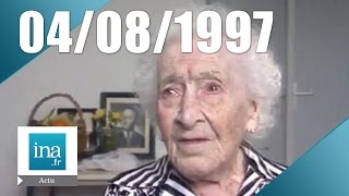 20h France 2 du 4 août 1997  Mort de Jeanne Calment  Archive INA [upl. by Oalsecnew]