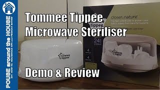 Tommee Tippee Microwave Steriliser Demo amp Review How to use Steam Seriliser Closer to nature [upl. by Sells]