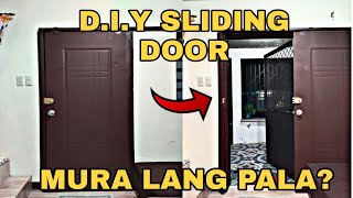 PAANO MAGKABIT NG SLIDING DOOR  MADALI LANG PALA [upl. by Anelrahs]