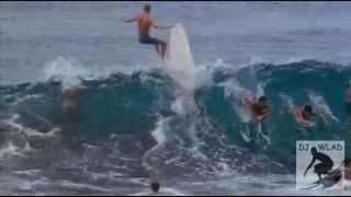 Classic Longboard surf part 2 quotReggae and surf musicquot [upl. by Llemmart]