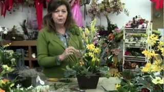 How to do Easter Flower Arrangements  Easter Table Decorations using Silk Flowers [upl. by Ysnil]