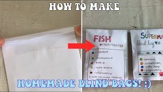 HOW TO MAKE BLIND BAGS WITH GLUE AND TAPE  KARINA M [upl. by Sutherlan557]