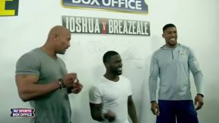 Anthony Joshua The Rock and Kevin Hart [upl. by Ailemrac]