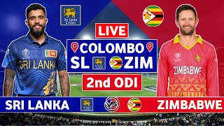 Sri Lanka vs Zimbabwe 2nd ODI Live Scores  SL vs ZIM 2nd ODI Live Scores amp Commentary [upl. by Anisirhc]