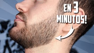 Como ARREGLARTE la BARBA en 3 MINUTOS [upl. by Nallek]