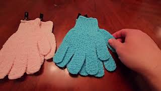 Review of exfoliating body scrub gloves [upl. by Agatha]