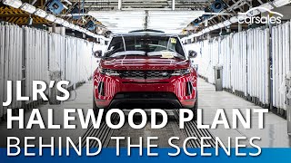 Behind the scenes at JLRs Halewood plant  carsales [upl. by Noryv]