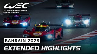 Extended Race Highlights I 2023 8 Hours of Bahrain I FIA WEC [upl. by Ardien]