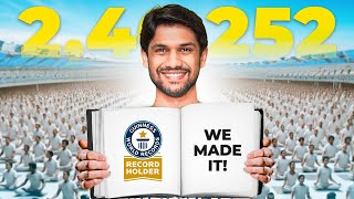 WE are BETTER TOGETHER  guinnessworldrecords  Saurabh Bothra Yoga [upl. by Zel]