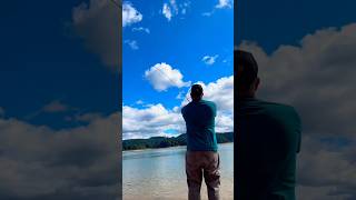 Skunked again but still a relaxing day at the lake…fishing skunked lakefishing shorefishing [upl. by Hawker]