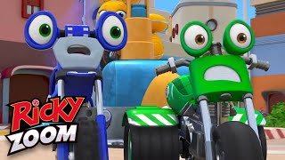 Super Awesome Magnet ⚡️Three Hour Special⚡️ Motorcycle Cartoon  Ricky Zoom [upl. by Aicen]