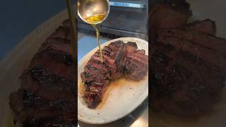 The PORTERHOUSE FOR TWO in the making from Amber Steakhouse in Greenpoint Brooklyn NYC DEVOURPOWER [upl. by Patrice]