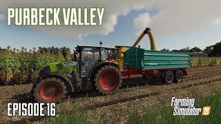 Purbeck Valley  Episode 16  Corn Harvest  Farming Simulator 19 [upl. by Colbert]