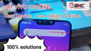 all vivo mobile y83 y81 y91 y90 test device  use limited solutions100 [upl. by Wang]