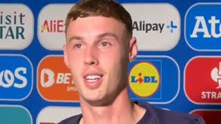 Cole Palmer Post Match Interview England vs Slovenia 00 [upl. by Evilo]